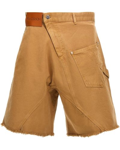JW Anderson Twisted Workwear Bermuda Shorts - Brown