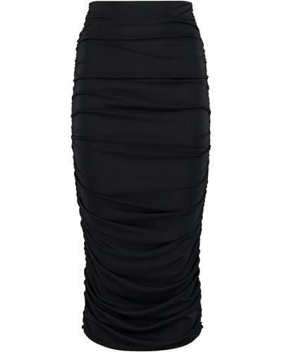 ANDAMANE Jersey Stretch Skirt - Black