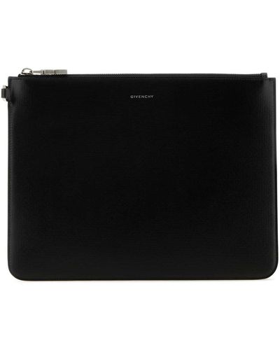 Givenchy Leather Clutch - Black
