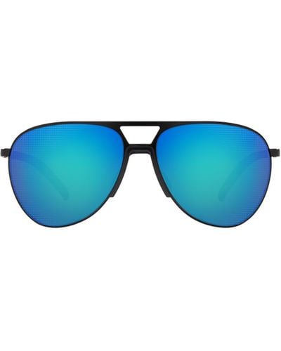 Prada Linea Rossa Ps 51Xs Matte Sunglasses - Blue