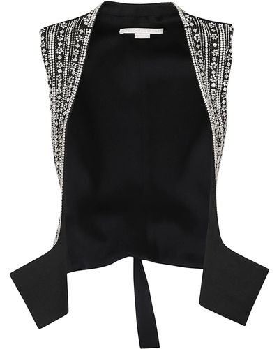 Stella McCartney Crystal-Embellished Vest - Black