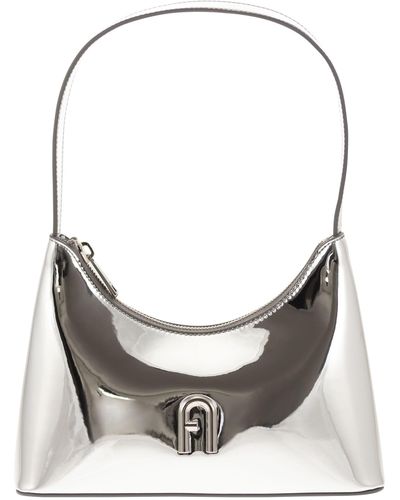 Furla Diamante Mini Shoulder Bag - Grey