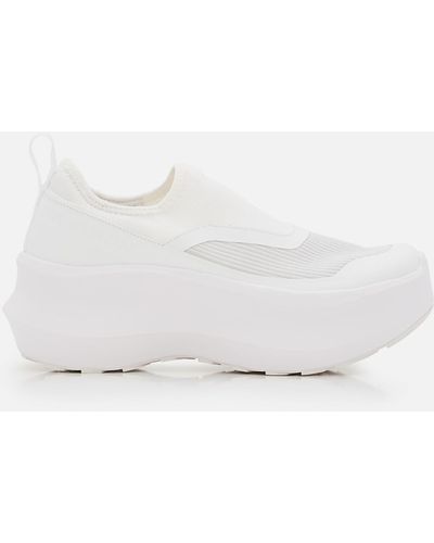 Comme des Garçons Salomon Slip On Platform Sneakers - White