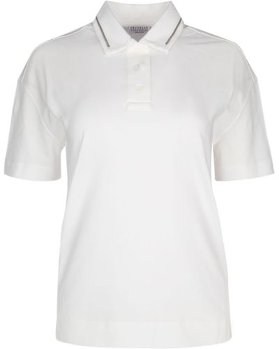 Brunello Cucinelli Polo T-Shirt - White