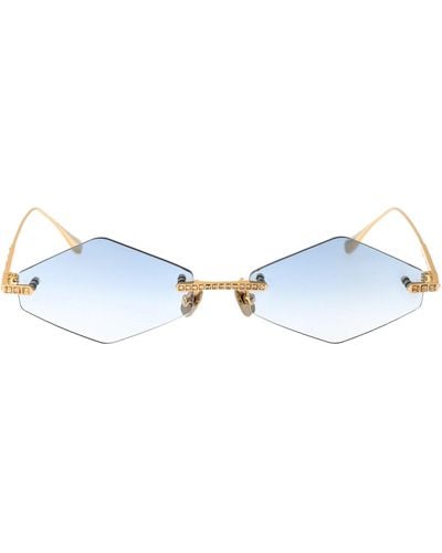 Anna Karin Karlsson Crystal Nest Triangle Sunglasses - Blue
