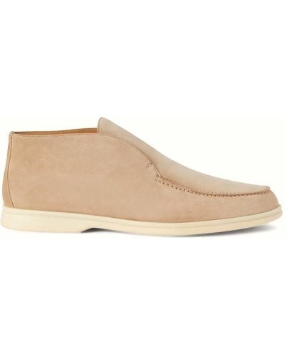 Loro Piana Open Walk Ankle Boots - Natural
