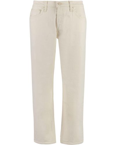 Mother The Ditcher Cropped Pants - Natural