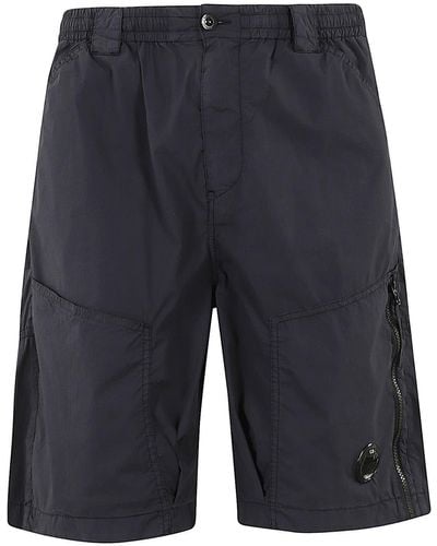 C.P. Company 50 Fili Stretch Shorts - Blue