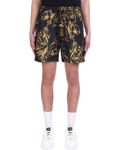Versace Shorts In Black Polyester