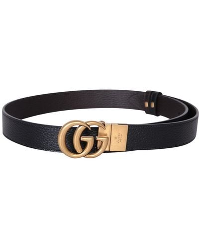 Gucci Marmont Gg/ Belt - Black