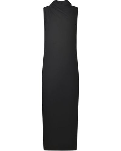 Giorgio Armani Viscose Long Dress - Black