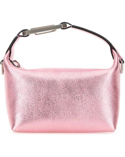 Eera Leather Moonbag Handbag - Pink