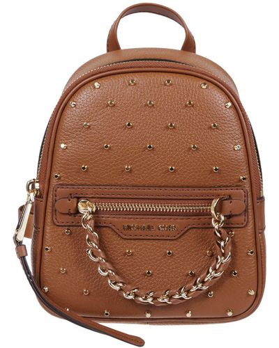 MICHAEL Michael Kors Elliot Leather Backpack - Brown