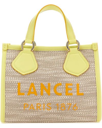 Lancel Canvas Summer Shopping Bag - Yellow