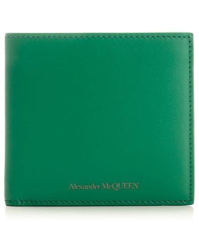 Alexander McQueen Bi-fold Wallet - Green