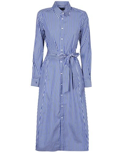 Polo Ralph Lauren And Striped Chemisier Dress By - Blue