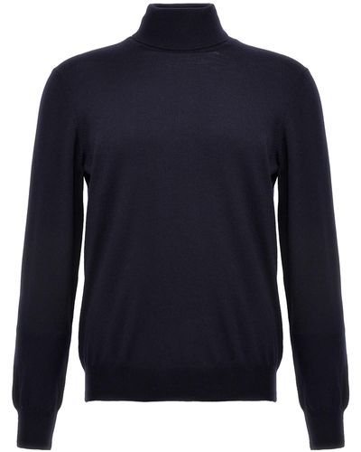 Tagliatore Merino Turtleneck Sweater Sweater, Cardigans - Blue