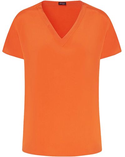 Kiton Shirt Silk - Orange