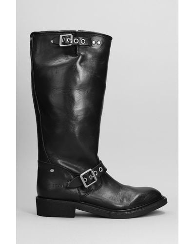 Golden Goose Biker Boots - Black