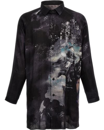 Yohji Yamamoto 'J-Pt Side Gusset' Shirt - Black