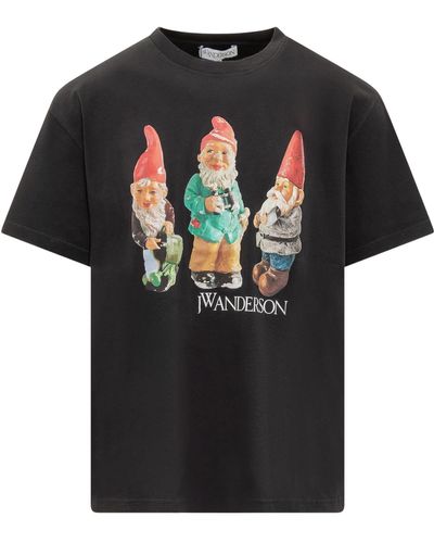 JW Anderson T-shirt Three Gnomes - Black