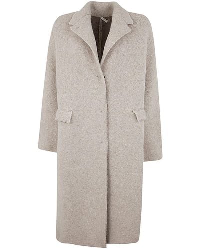 Boboutic Single Breasted Coat - Grey