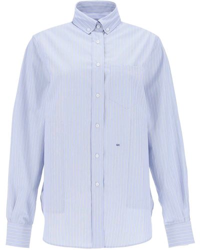 Saks Potts William Striped Shirt - Blue