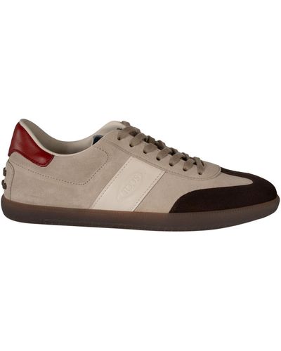 Tod's Logo Sided Trainers - Brown