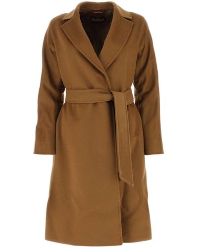 Max Mara Studio Caramel Wool Macario Coat - Brown