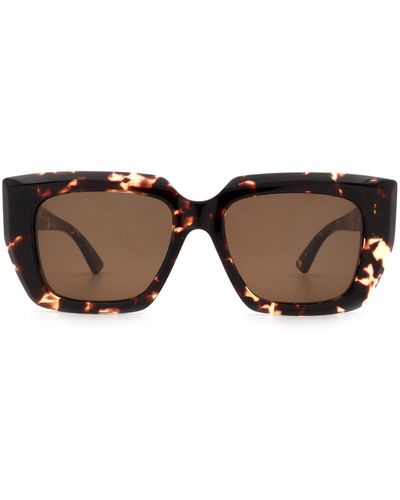Bottega Veneta Tortoiseshell Square-frame Sunglasses - Multicolor