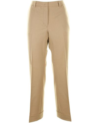 Seventy Camel High-waisted Trousers - Natural