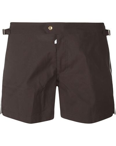 Tom Ford Side Stripe Classic Shorts - Gray