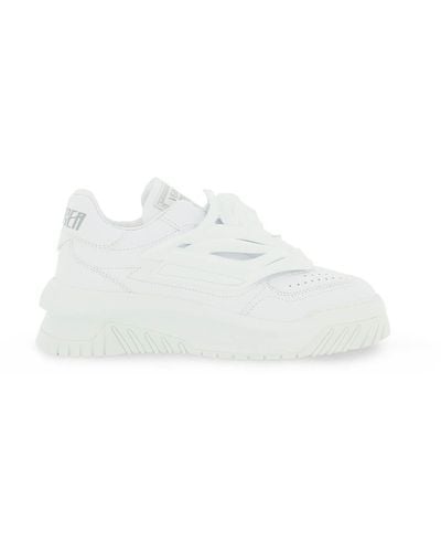 Versace Medusa Leather Low-top Trainers - White