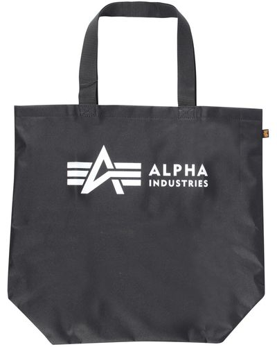 Alpha Industries Logo Shopper Bag - Black