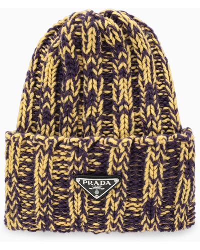 Prada Wool And Cashmere Hat - Brown