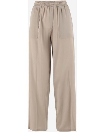 Wild Cashmere Stretch Silk Pants - Natural