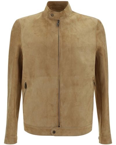 Salvatore Santoro Leather Jacket - Natural