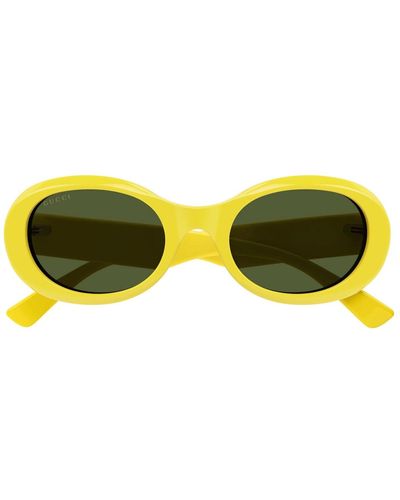 Gucci Gg1587S Linea Lettering Sunglasses - Yellow