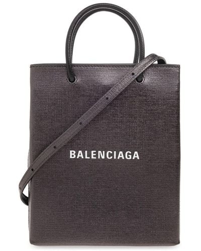 Balenciaga Metallized Large Tote Bag - Brown
