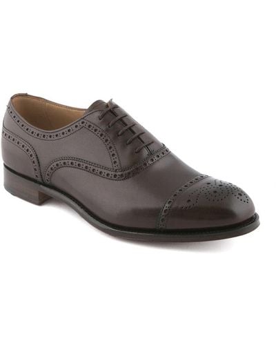 Cheaney Mocha Burnished Oxford Shoe - Brown