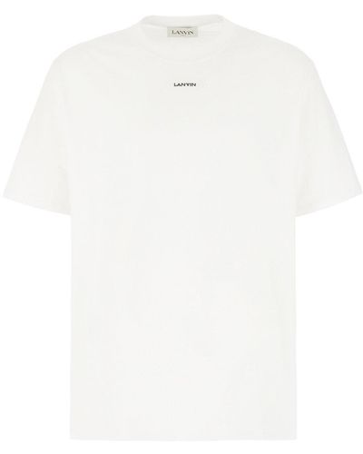 Lanvin Logo Patch Crewneck T-Shirt - White