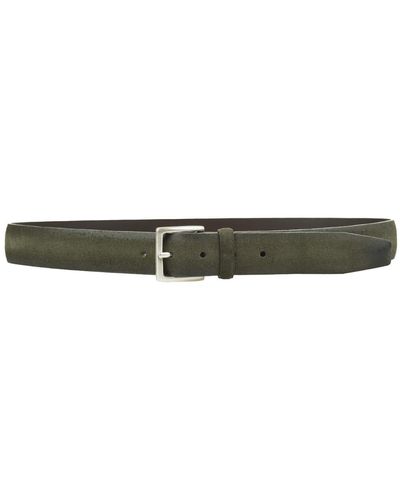 Orciani 3.5Cm Suede Cloudy Belt - Green