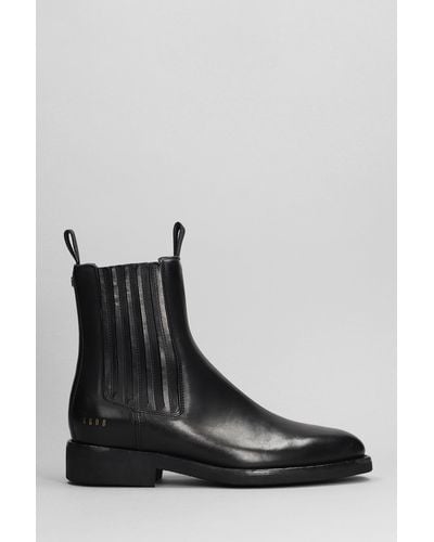 Golden Goose Chelsea Ankle Boots In Black Leather