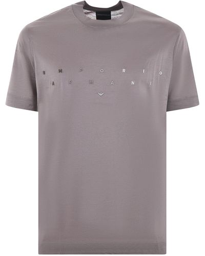 Emporio Armani T-Shirts And Polos Dove - Gray