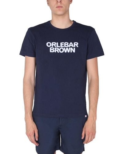 Orlebar Brown Sammy Ob Towelling T-shirt - Blue