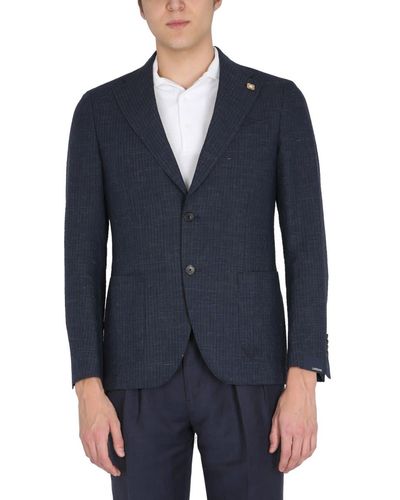 Lardini Single-breasted Jacket - Blue