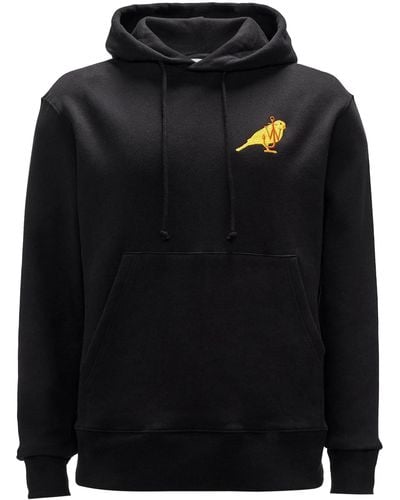 JW Anderson Canary Embroidery Hoodie - Black