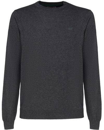 Sun 68 Sweater With Logo - Gray