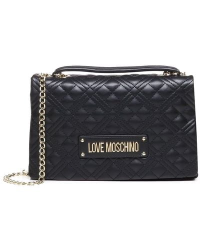 Love Moschino Bag With Shoulder Strap With Logo - Black