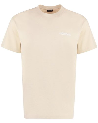 Jacquemus Cotton Crew-neck T-shirt - Natural